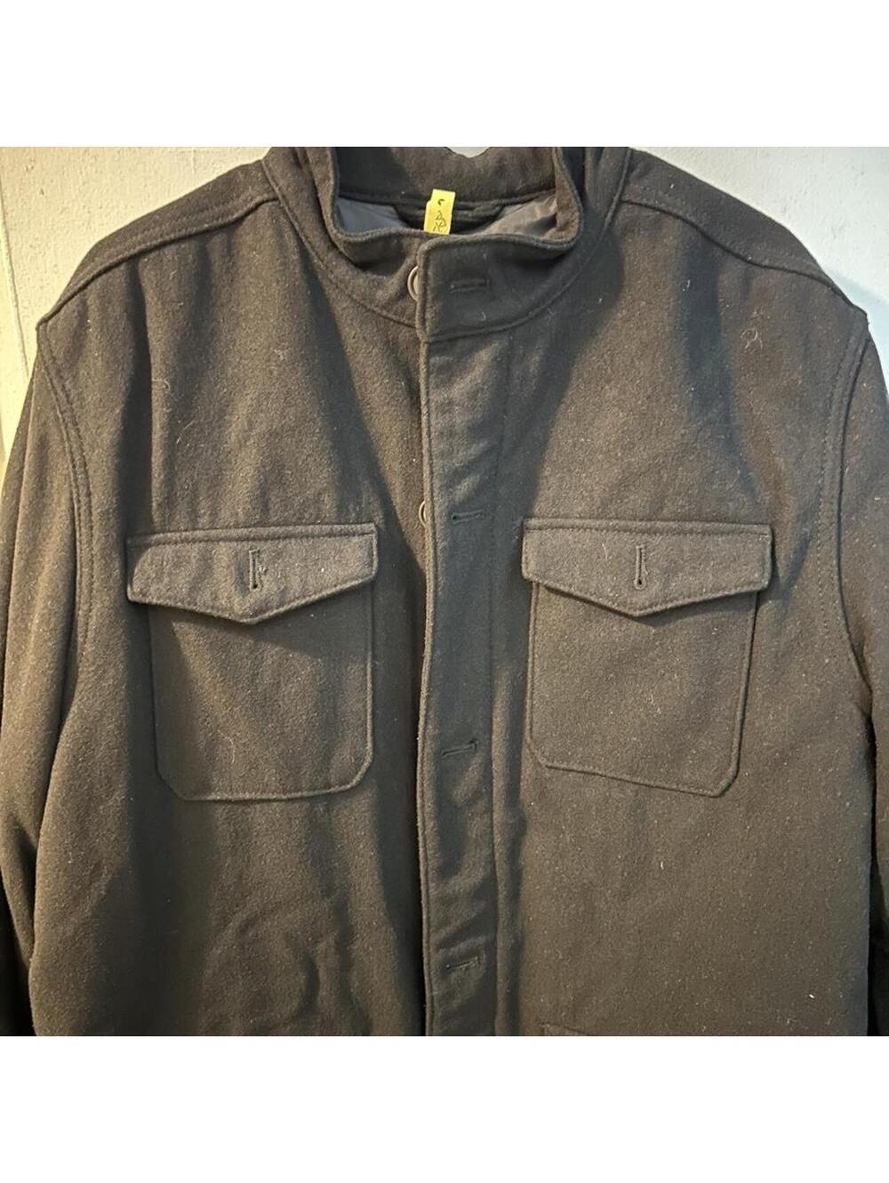 Old Navy black long line cargo, winter work wear jacket size XL